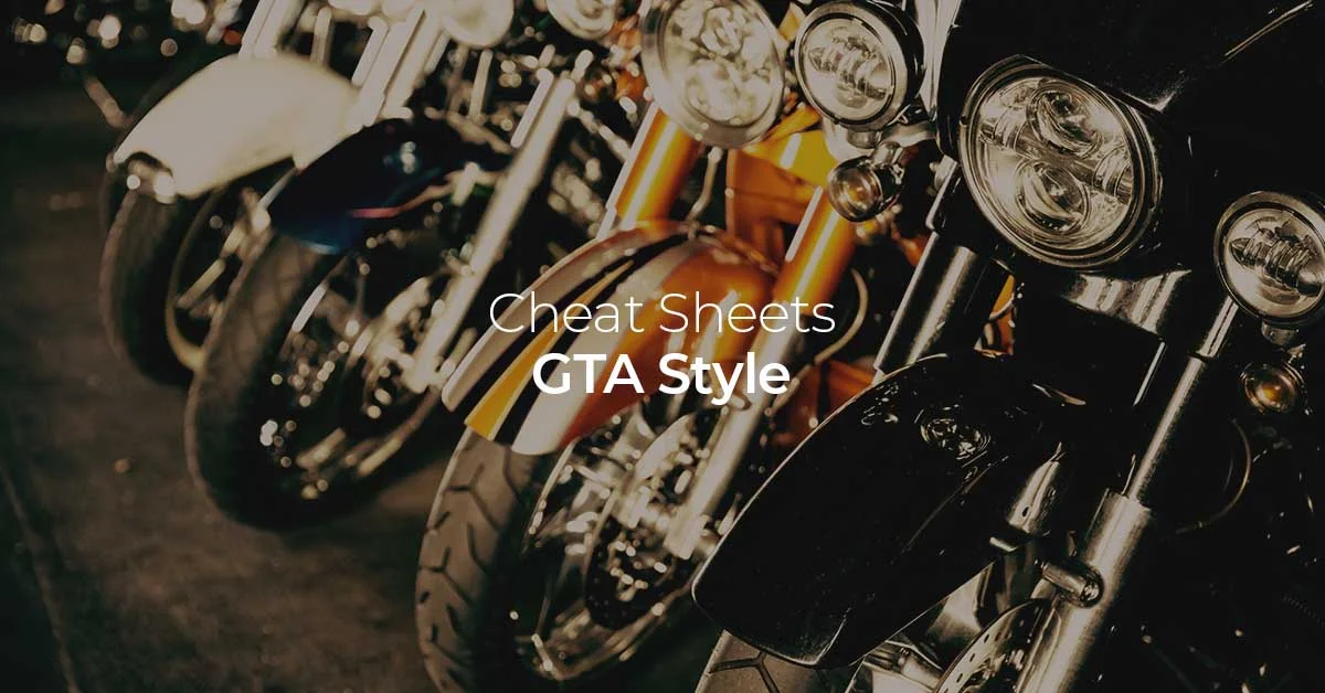 GTA is Not the Only One With an Awesome Cheat Sheet – Push Traffic Edition